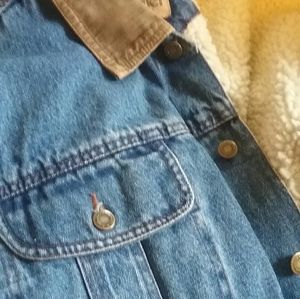Wrangler HERO Sherpa Lined Denim Jacket Size XL